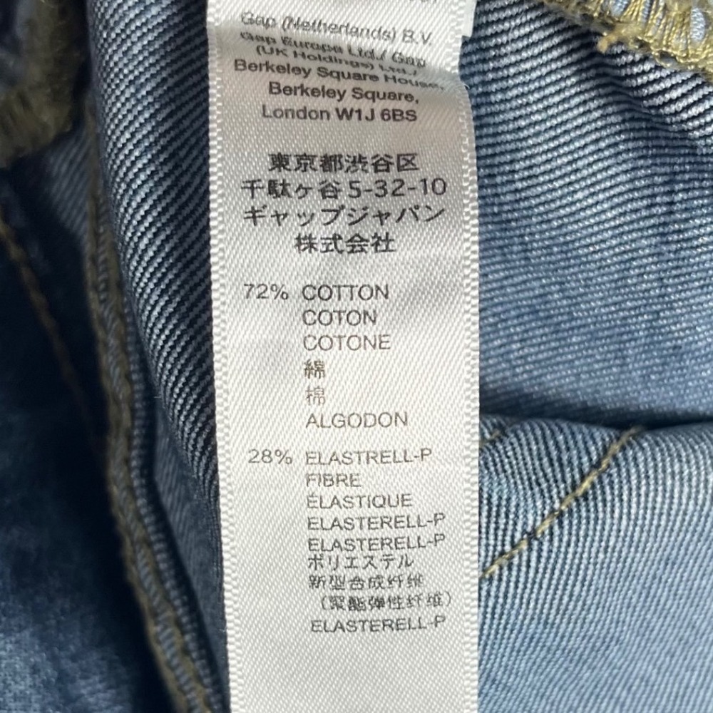 Gap Sexy Boyfriend Fit Jeans Womens 10/30R Blue Medium Wash Cuffed Denim Pants - Picture 5 of 9